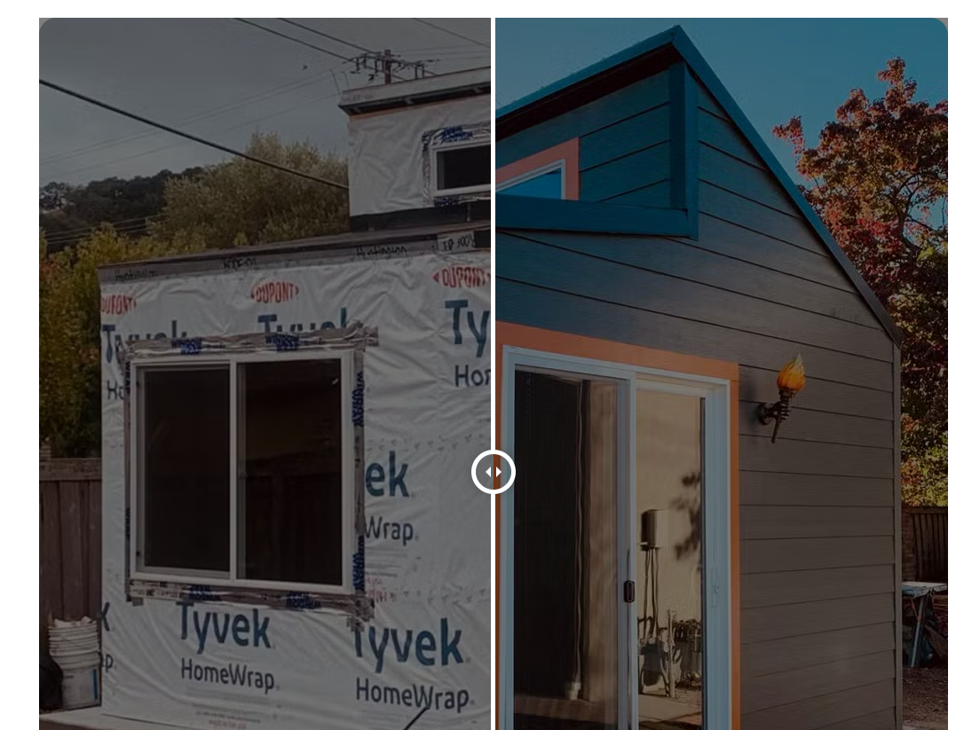 ADU Before and After Transformation - From Basic Structure to Beautiful Finished Space