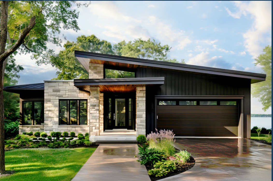 3-Bed Mid Century Modern Home Plan